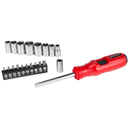 Powerbuilt 20Pc SAE/ Metric Impact Driver And Socket Set 647768